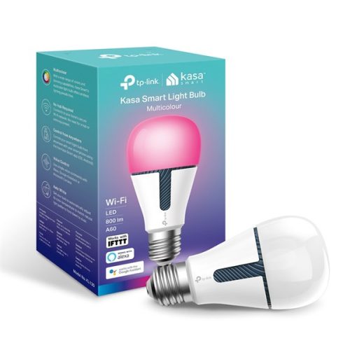 TP-LINK LED Izzó Wi-Fi-s E27, váltakozó színekkel, KL130